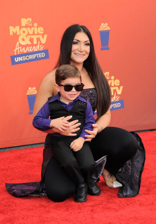 Deena Nicole Cortese at the 2022 MTV Movie and TV Awards held at the Barker Hangar in Santa Monica, USA on June 5, 2022.のeditorial素材