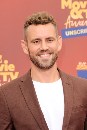 Nick Viall at the 2022 MTV Movie and TV Awards held at the Barker Hangar in Santa Monica, USA on June 5, 2022.のeditorial素材