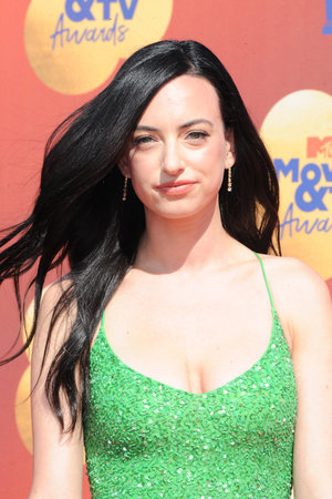 Cazzie David at the 2022 MTV Movie and TV Awards held at the Barker Hangar in Santa Monica, USA on June 5, 2022.のeditorial素材