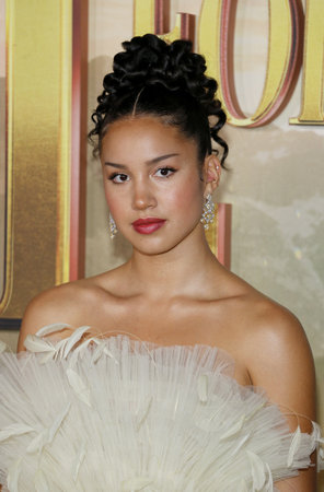 Sofia Wylie at the Los Angeles premiere of Netflix's 'The School For Good And Evil' held at the Regency Village Theatre in Hollywood, USA on October 18, 2022.のeditorial素材