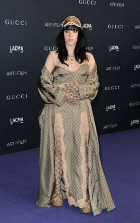 Billie Eilish at the LACMA Art+Film Gala Presented By Gucci held at the Los Angeles County Museum of Art in Los Angeles, USA on November 5, 2022.のeditorial素材