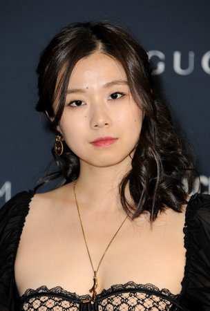 Annie Ge at the LACMA Art+Film Gala Presented By Gucci held at the Los Angeles County Museum of Art in Los Angeles, USA on November 5, 2022.のeditorial素材