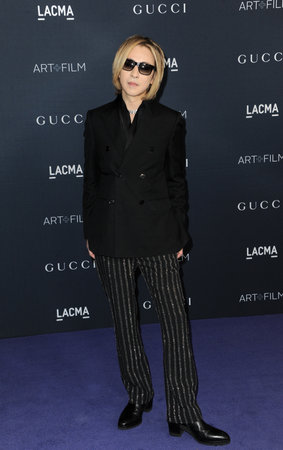 Yoshiki at the LACMA Art+Film Gala Presented By Gucci held at the Los Angeles County Museum of Art in Los Angeles, USA on November 5, 2022.のeditorial素材