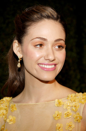 Emmy Rossum at the Global Green USA's 9th Annual Pre-Oscar Party held at the Avalon in Hollywood, USA on February 22, 2012.のeditorial素材