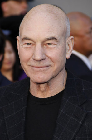Patrick Stewart at the Los Angeles premiere of 'Gnomeo And Juliet' held at the El Capitan Theatre in Hollywood, USA on January 23, 2011.のeditorial素材