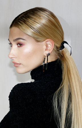 Hailey Bieber at the Hammer Museum Gala In The Garden held at the Hammer Museum in Westwood, USA on October 14, 2017.のeditorial素材