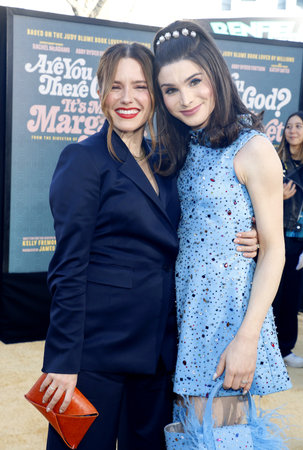 Sophia Bush and Dylan Mulvaney at the Los Angeles premiere of 'Are You There God? It's Me, Margaret' held at the Regency Theater in Westwood, USA on April 15, 2023.のeditorial素材