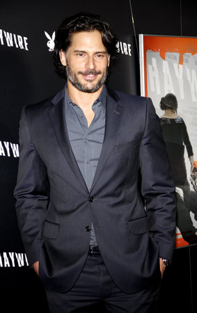 Joe Manganiello at the Los Angeles premiere of 'Haywire' held at the DGA Theater in Hollywood on January 5, 2012.のeditorial素材