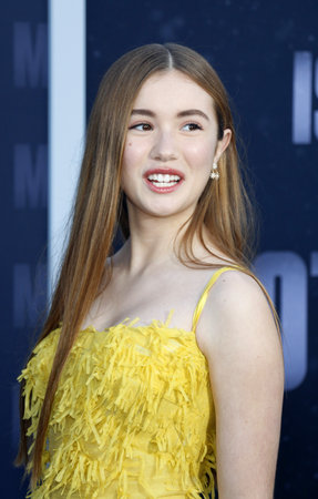 Lucy Paez at the Los Angeles premiere of Netflix's 'The Mother' held at the Regency Theater in Westwood, USA on May 10, 2023.のeditorial素材