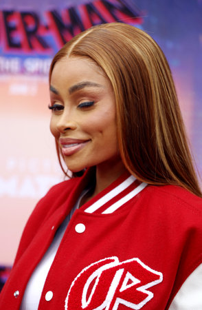 Blac Chyna at the premiere of 'Spider-Man: Across the Spider-Verse' held at the Regency Village Theater in Westwood, USA on May 30, 2023.のeditorial素材