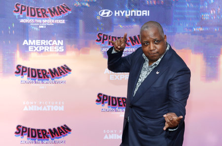 Kemp Powers at the premiere of 'Spider-Man: Across the Spider-Verse' held at the Regency Village Theater in Westwood, USA on May 30, 2023.のeditorial素材