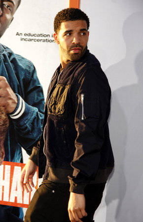 Drake at the World premiere of 'Get Hard' held at the TCL Chinese Theater IMAX in Hollywood, USA on March 25, 2015.のeditorial素材