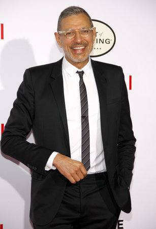 Jeff Goldblum at the World premiere of 'Mortdecai' held at the TCL Chinese Theater in Hollywood, USA on January 21, 2015.のeditorial素材
