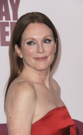 Julianne Moore at the Los Angeles premiere of Netflix's 'May December' held at the AMPAS in Beverly Hills, USA on December 16, 2023.のeditorial素材