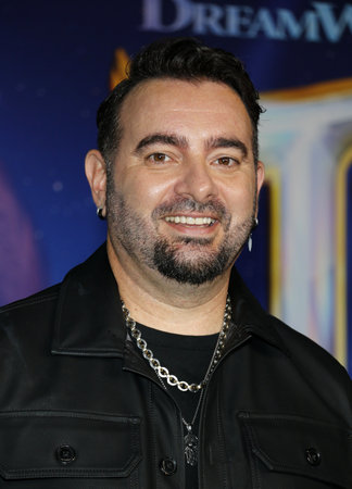 Chris Kirkpatrick at the Los Angeles premiere of 'Trolls Band Together' held at the TCL Chinese Theatre in Hollywood, USA on November 15, 2023.のeditorial素材