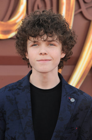 Colin O'Brien at the Los Angeles premiere of 'Wonka' held at the Regency Village Theater in Westwood, USA on December 10, 2023.のeditorial素材