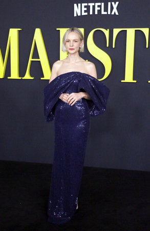 Carey Mulligan at the LA premiere of 'Maestro' held at the Academy Museum of Motion Pictures in Los Angeles, USA on December 12, 2023.のeditorial素材