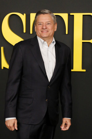 Ted Sarandos at the Maestro' Photo Call held at the Academy Museum of Motion Pictures in Los Angeles, USA on December 12, 2023.のeditorial素材