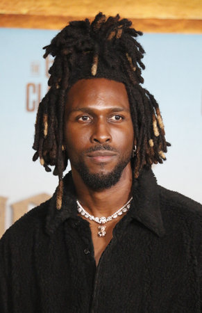 SAINt JHN at the LA premiere of 'The Book of Clarence' held at the Academy Museum of Motion Pictures in Los Angeles, USA on January 5, 2024.のeditorial素材