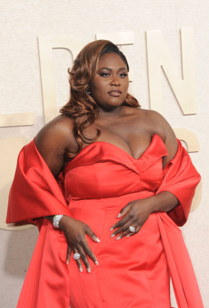 Danielle Brooks at the 81st Annual Golden Globe Awards held at the Beverly Hilton Hotel in Beverly Hills, USA on January 7, 2024.のeditorial素材