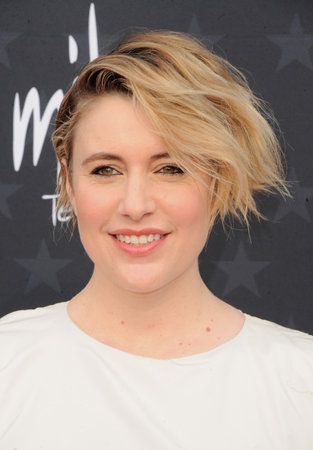 Greta Gerwig at the 29th Annual Critics' Choice Awards held at the Barker Hangar in Santa Monica, USA on January 14, 2024.のeditorial素材