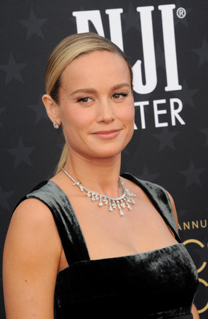 Brie Larson at the 29th Annual Critics' Choice Awards held at the Barker Hangar in Santa Monica, USA on January 14, 2024.のeditorial素材