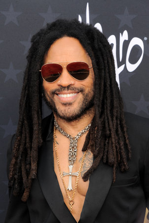 Lenny Kravitz at the 29th Annual Critics' Choice Awards held at the Barker Hangar in Santa Monica, USA on January 14, 2024.のeditorial素材