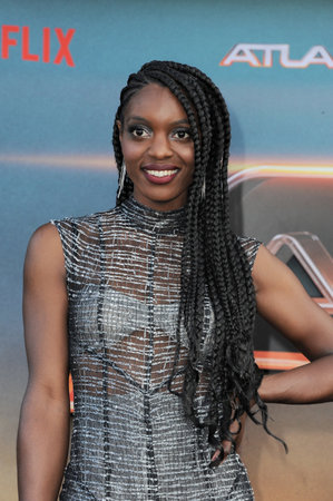 Adia Smith-Eriksson at the Los Angeles premiere of Netflix's 'Atlas' held at the Egyptian Theatre in Hollywood, USA on May 20, 2024.のeditorial素材