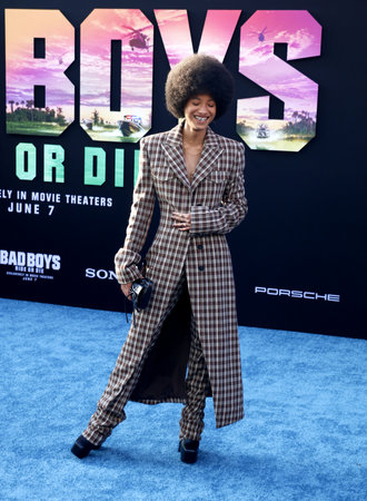 Willow Smith at the Los Angeles premiere of 'Bad Boys: Ride or Die' held at the TCL Chinese Theater in Hollywood, USA on May 30, 2024.のeditorial素材