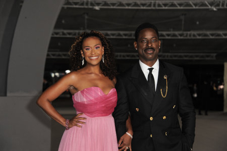Ryan Michelle Bathe and Sterling K. Brown at the 2nd Annual Academy Museum Gala held at the Academy Museum of Motion Pictures in Los Angeles, USA on October 15, 2022.のeditorial素材
