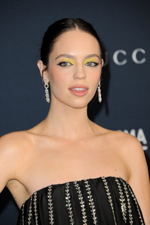 Claudia Sulewski at the LACMA Art+Film Gala Presented By Gucci held at the Los Angeles County Museum of Art in Los Angeles, USA on November 5, 2022.のeditorial素材