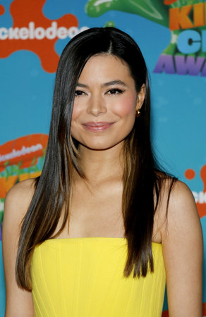 Miranda Cosgrove at the Nickelodeon Kids' Choice Awards 2023 held at the Microsoft Theater in Los Angeles, USA on March 4, 2023のeditorial素材