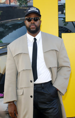 Winston Duke at the Los Angeles premiere of 'The Fall Guy' held at the Dolby Theater in Hollywood, USA on April 30, 2024.のeditorial素材