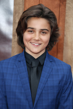 Luca Luhan at the Los Angeles premiere of 'Annabelle Comes Home' held at the Regency Village Theatre in Westwood, USA on June 20, 2019.のeditorial素材