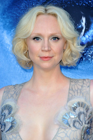 Gwendoline Christie at the HBO's 'Game Of Thrones' Season 7 premiere held at the Walt Disney Concert Hall in Los Angeles, USA on July 12, 2017.のeditorial素材