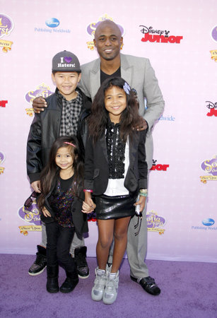Wayne Brady at the Los Angeles premiere of 'Sofia the First: Once Upon a Princess' held at the Disney Studios in Los Angeles, USA on November 10, 2012.のeditorial素材