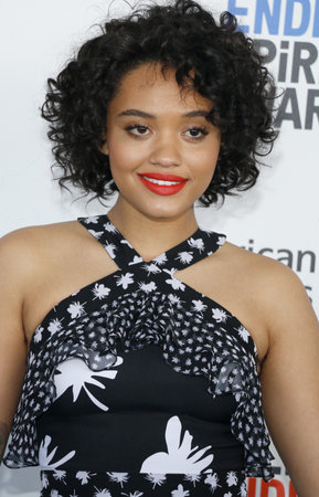Kiersey Clemons at the 2017 Film Independent Spirit Awards held at the Santa Monica Pier in Santa Monica, USA on February 25, 2017.のeditorial素材