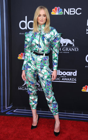 Sophie Turner at the 2019 Billboard Music Awards held at the MGM Grand Garden Arena in Las Vegas, USA on May 1, 2019.のeditorial素材