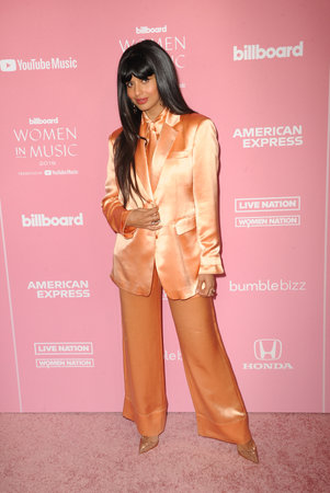 Jameela Jamil at the 2019 Billboard Women In Music held at the Hollywood Palladium in Hollywood, USA on December 12, 2019.のeditorial素材