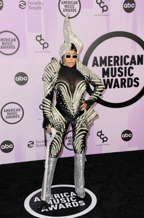 Dencia at the 2022 American Music Awards held at the Microsoft Theater in Los Angeles, USA on November 20, 2022.のeditorial素材