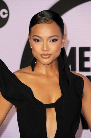 Karrueche Tran at the 2022 American Music Awards held at the Microsoft Theater in Los Angeles, USA on November 20, 2022.のeditorial素材