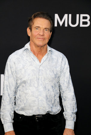 Dennis Quaid at the Los Angeles premiere of 'The Substance' held at the DGA Theater in Hollywood, USA on September 16, 2024.のeditorial素材