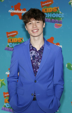 Owen Holt at the Nickelodeon Kids' Choice Awards 2023 held at the Microsoft Theater in Los Angeles, USA on March 4, 2023のeditorial素材