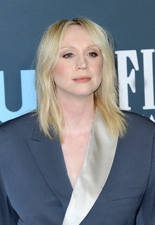 Gwendoline Christie at the 25th Annual Critics' Choice Awards held at the Barker Hangar in Santa Monica, USA on January 12, 2020.のeditorial素材