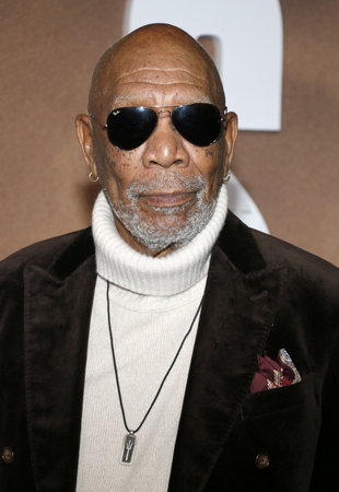 Morgan Freeman at the Los Angeles premiere of 'Lioness' Season 2 held at the Linwood Dunn Theater in Hollywood, USA on October 23, 2024.のeditorial素材