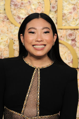 Awkwafina at the 82nd Annual Golden Globe Awards held at the Beverly Hilton Hotel in Beverly Hills, USA on January 5, 2025.のeditorial素材