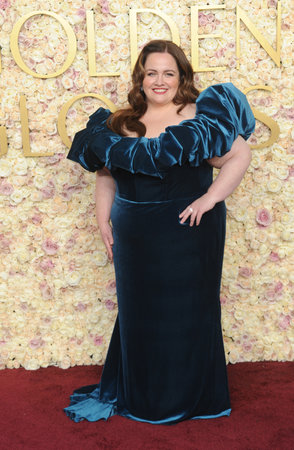 Jessica Gunning at the 82nd Annual Golden Globe Awards held at the Beverly Hilton Hotel in Beverly Hills, USA on January 5, 2025.のeditorial素材