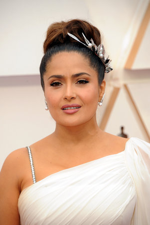 Salma Hayek at the 92nd Academy Awards held at the Dolby Theatre in Hollywood, USA on February 9, 2020.のeditorial素材