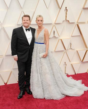 Julia Carey and James Corden at the 92nd Academy Awards held at the Dolby Theatre in Hollywood, USA on February 9, 2020.のeditorial素材