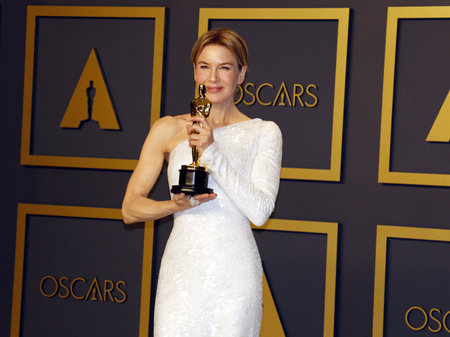 Renee Zellweger at the 92nd Academy Awards - Press Room held at the Dolby Theatre in Hollywood, USA on February 9, 2020.のeditorial素材